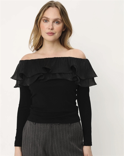 Cras Cph - Flouncecras Bluse - Black
